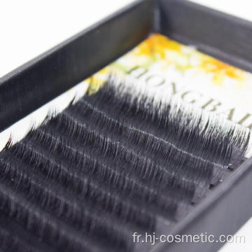 Gros vison de soie extensions de cils épaisseur 0.05mm Volume Blossing Greffage Faux Cils